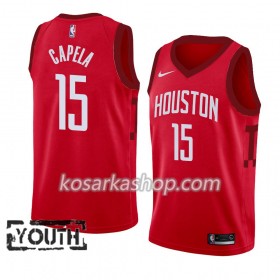Dres Houston Rockets Clint Capela 15 Nike 2018-19 Crvena Swingman - Dječji